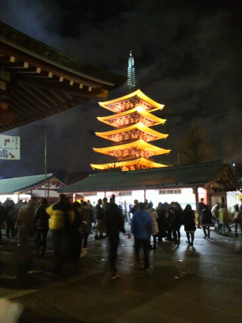 浅草寺　初詣